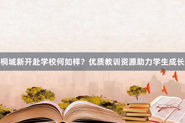 桐城新开赴学校何如样？优质教训资源助力学生成长
